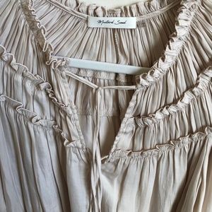 Silky  blouse with front ties